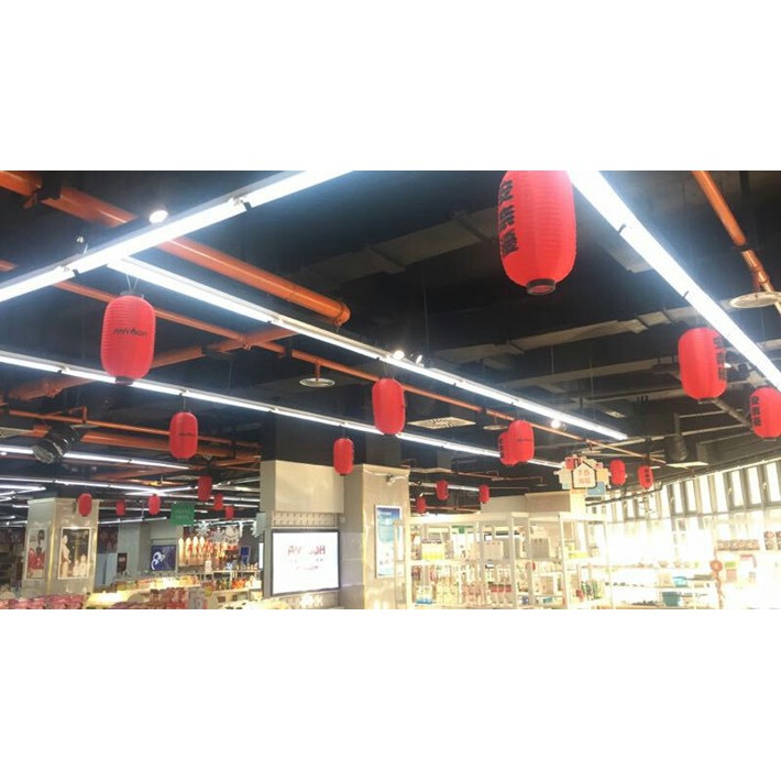 Combo 50 đèn lồng vải trụ in chữ Hán 60cm trang trí nhà hàng, sự kiện, lễ hội