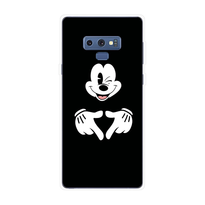 Ốp Lưng Samsung Galaxy Note 8 9 Note8 Note9 TPU mềm Case Cá tính đen tuyền Two