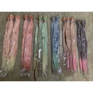 Line may tóc búp bê bjd - thẳng 35~50cm mix màu + màu trơn