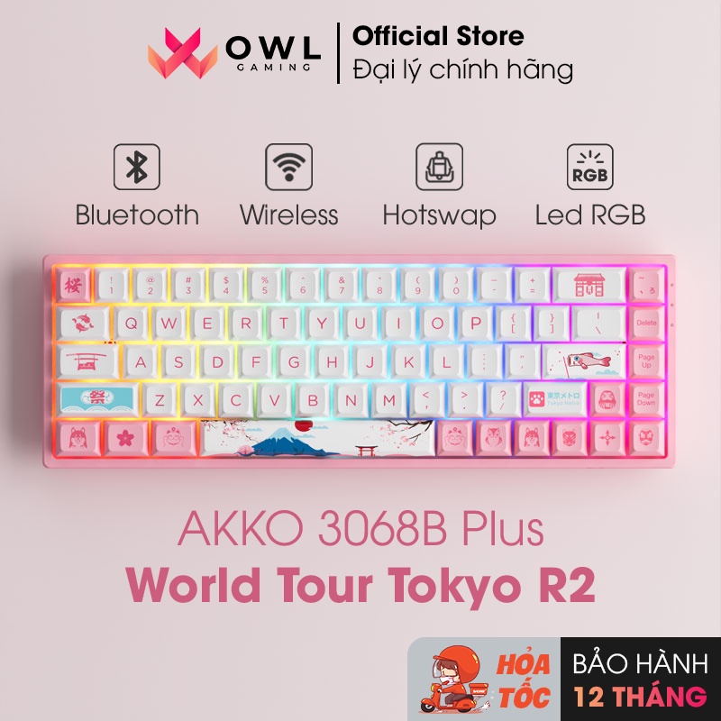 Bàn phím cơ AKKO 3068B Plus World Tour Tokyo R2