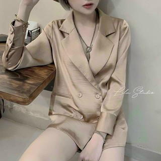 ÁO SƠMI LỤA CỔ VEST (KÈM VIDEO HÌNH THẬT)