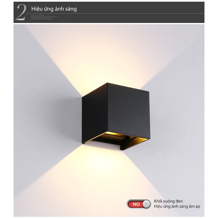 Đèn Tường Led Vuông Chống Nước TN173 6w - 10w Điều Chỉnh Góc Sáng - Cầu Thang - Hiên Nhà Cổng nhà - Sân vườn - BH 1 năm