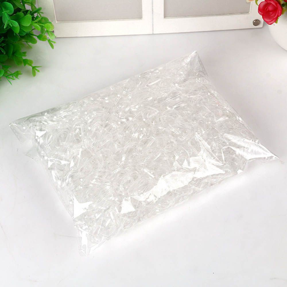 MKEB Set 500 dây thun cột tóc trong suốt co giãn tiện dụng dành cho nữ
