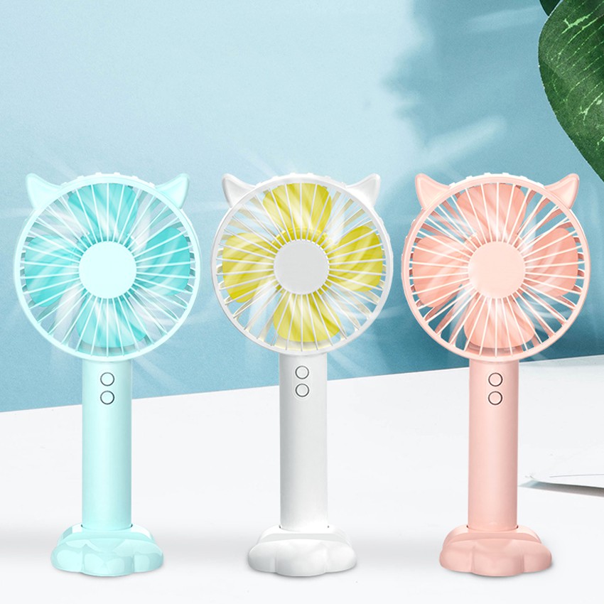 Quạt Cầm Tay Mini N10 Handy Fan 3in1 - Quạt - Đèn - Giá Đỡ Điện Thoại