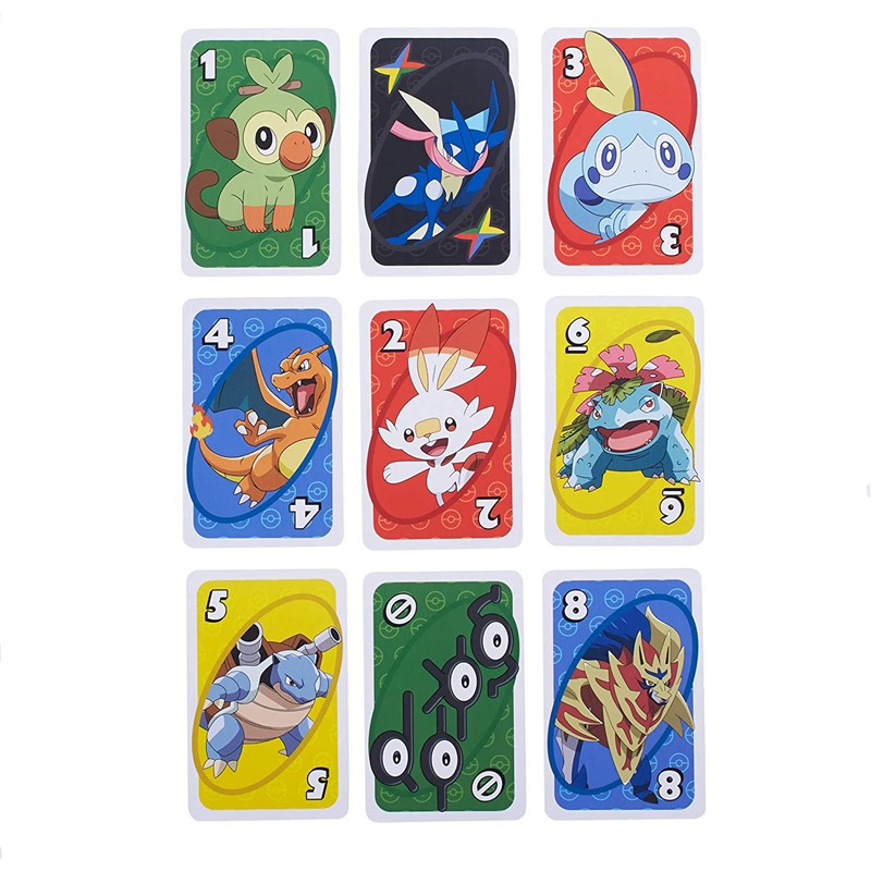 Bộ Bài Uno Chủ Đề Pokemon Thú Vị Uno Naruto Skipbo Classic Harry Potter BTS