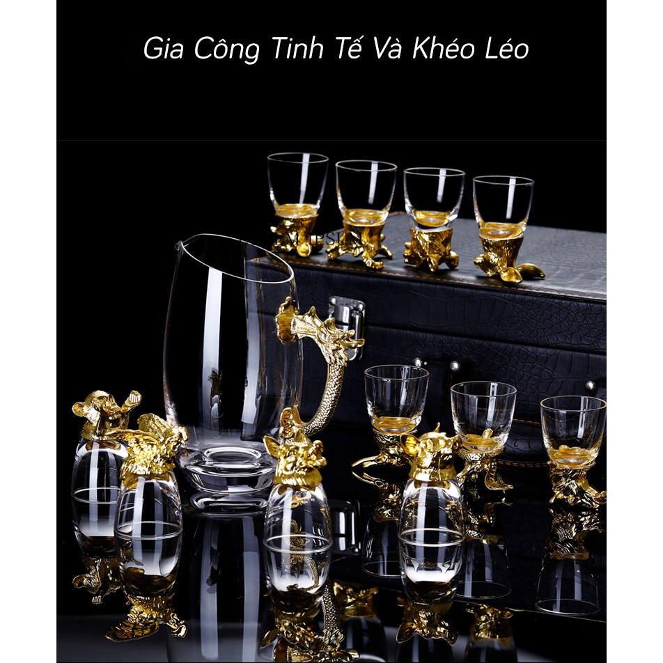 Ly Uống Rượu 12 Con Giáp - Quà biếu tết, tân gia sang trọng, đẳng cấp