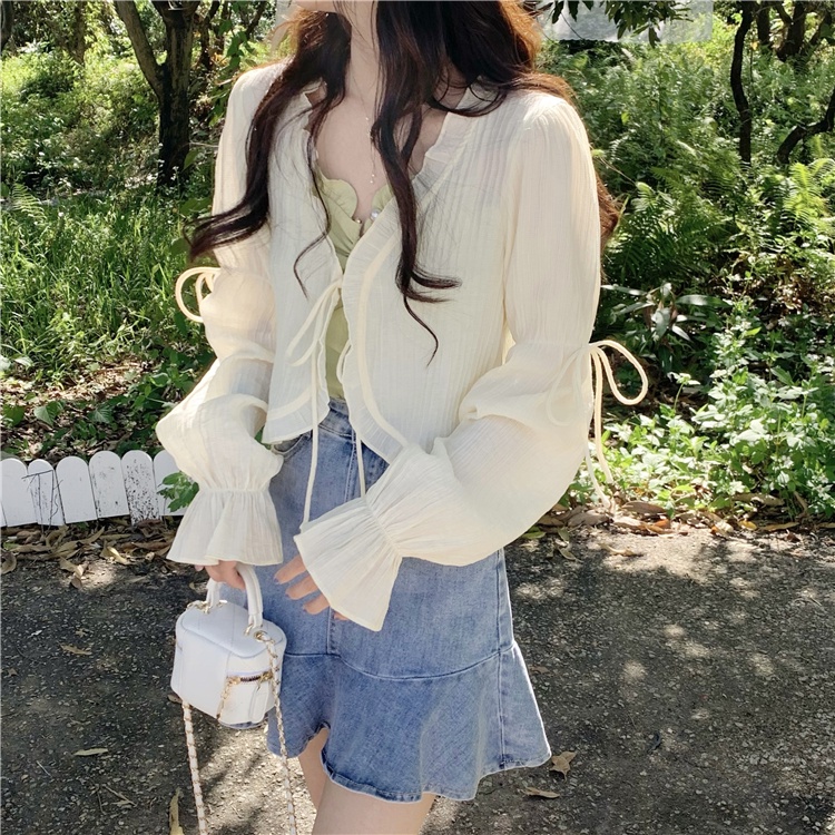 Áo khoác cardigan ZHELIHANGFEI chất liệu vải voan chống nắng cao cấp thời trang