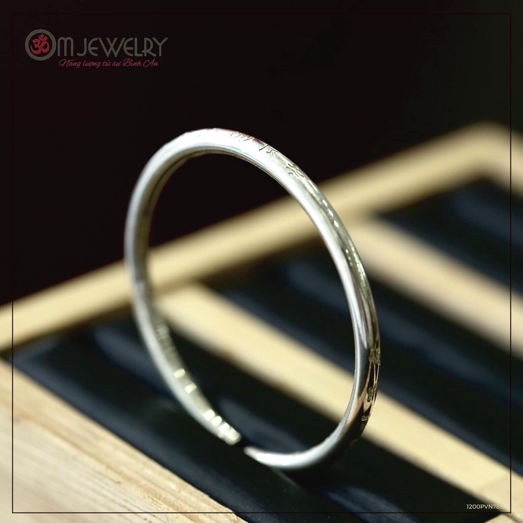 VÒNG TAY KHẮC LỤC TỰ OM MANI PADMEHUM S950