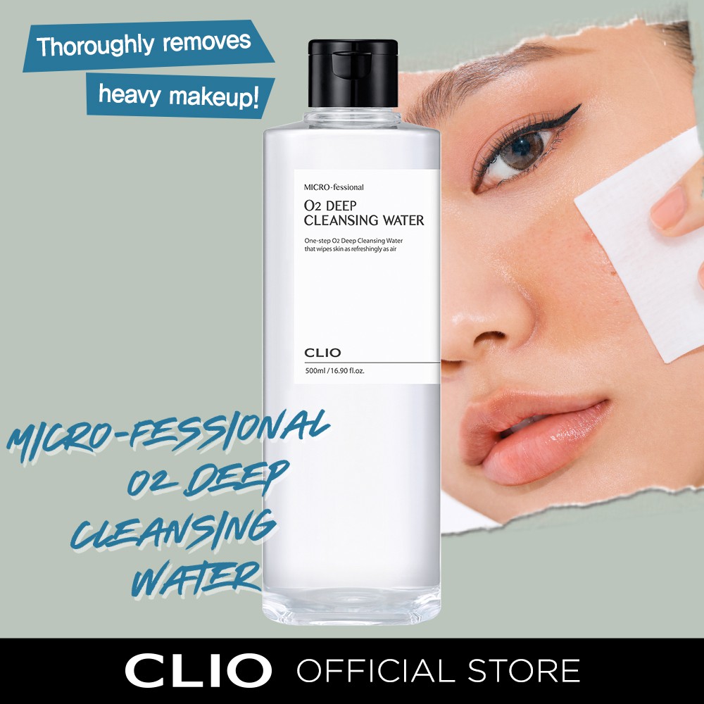 Nước Tẩy Trang CLIO O2 Hỗ Trợ Làm Sạch Sâu Chuyên Dụng 500ml | WebRaoVat - webraovat.net.vn