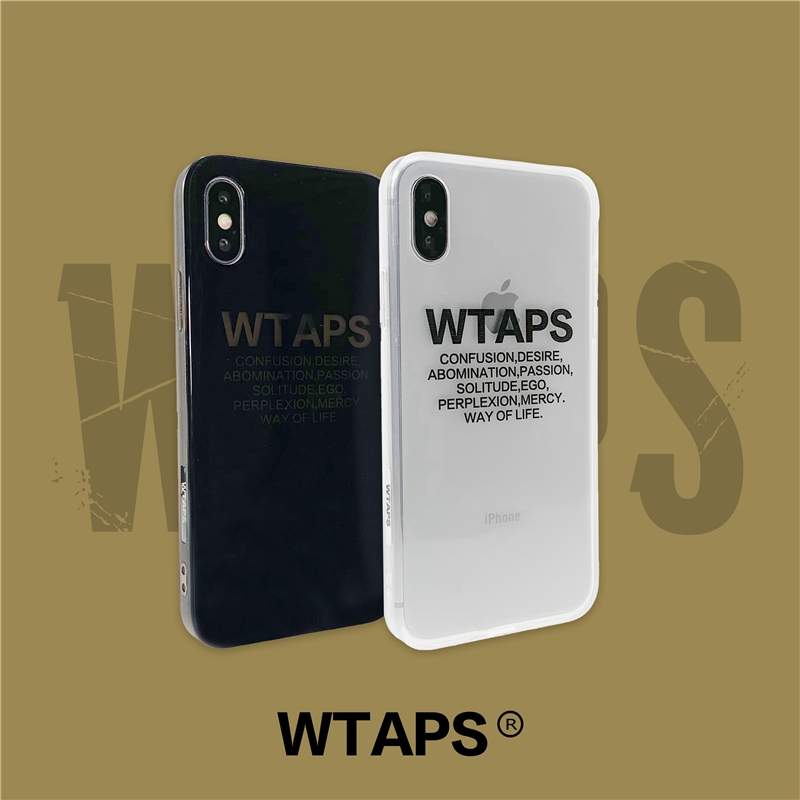 iPhone 12 Ốp điện thoại mềm trong suốt WTAPS cho iPhone 11 Pro max i7 i8 plus X XR XS MAX