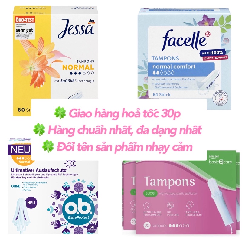 Băng vệ sinh hàng ngày siêu mỏng hương nước hoa Jessa - Đức hộp 30 chiếc