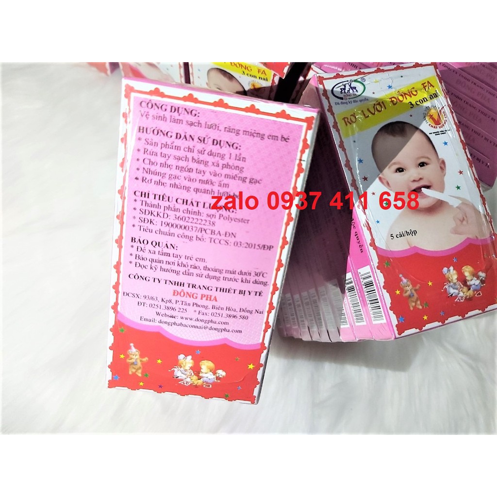 COMBO 10 Hộp (50 Miếng) Rơ Lưỡi Đông Fa Cho Bé