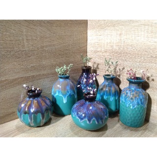 Lọ hoa decor mini hỏa biến - Gốm sứ Bát Tràng