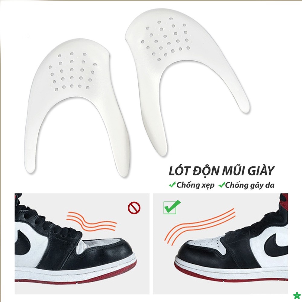 Miếng độn mũi giày chống nứt da, gãy xẹp và giữ dáng căng phồng nhựa mềm siêu bền - lót giày-PK06