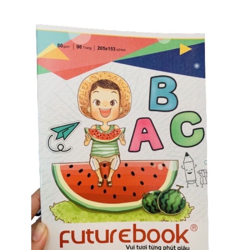 Combo 5 Cuốn Tập/ Vở Học Sinh, Sinh Viên Futurbook 4 Ô Ly 96 Trang, 200 Trang