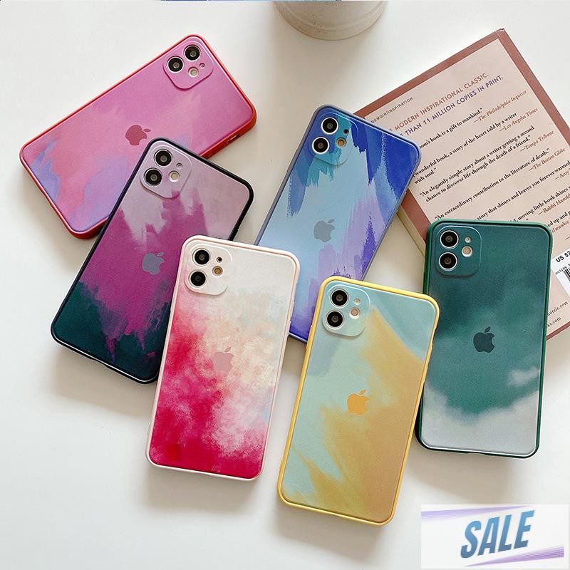 Ốp Điện Thoại Mềm Bảo Vệ Ống Kính Máy Ảnh Màu Nước Cho Iphone 11 Pro Max Xs Max X Xs Xr Se2 7 8 Plus (24 Giờ) Road999Xx.My108356672