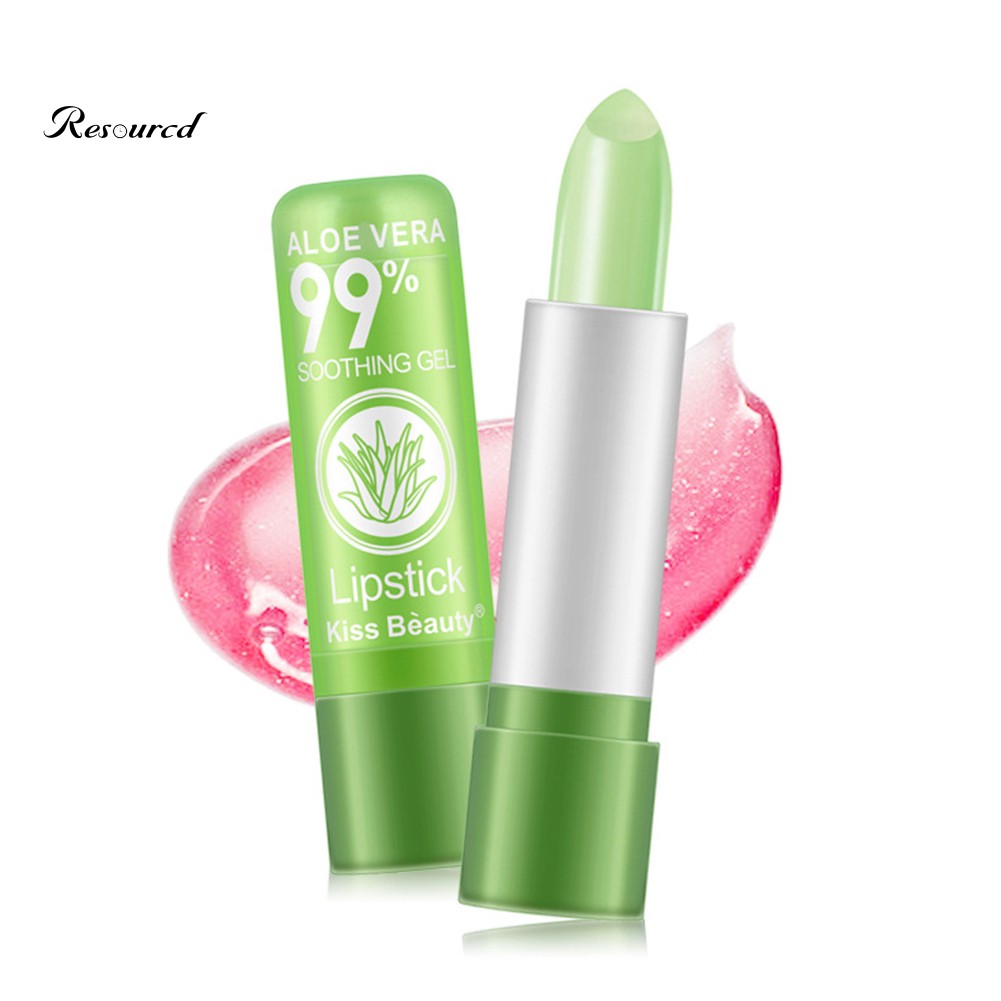 Son dưỡng Kissbeauty chiết xuất nha đam dưỡng ẩm đổi màu môi theo nhiệt độ lâu phai | BigBuy360 - bigbuy360.vn