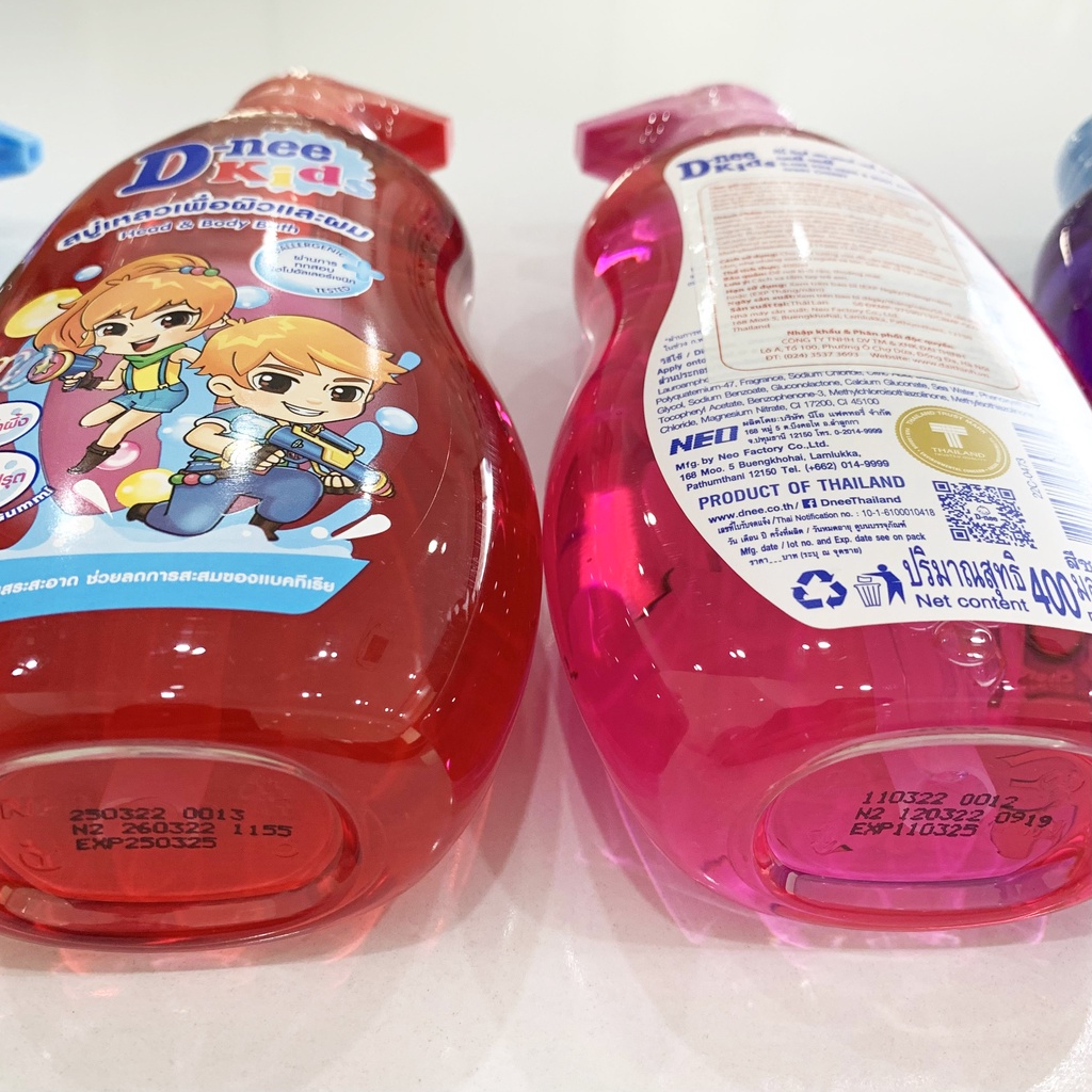 Sữa tắm gội Dnee kids 400ml Thái Lan, cho bé trên 3 tuổi