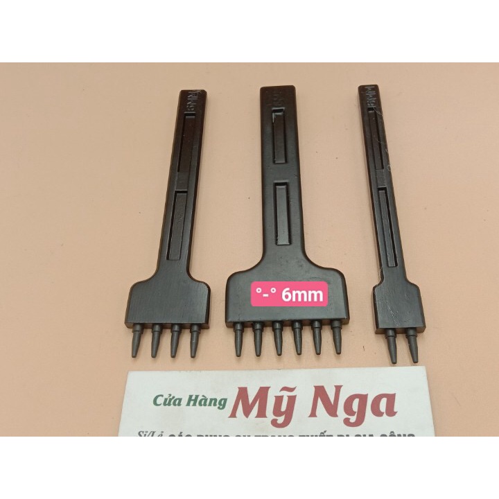 Dụng Cụ Bấm Lỗ Tròn 4/5/6mm 2 4 6 Ngành handmade Vật Liệu Da