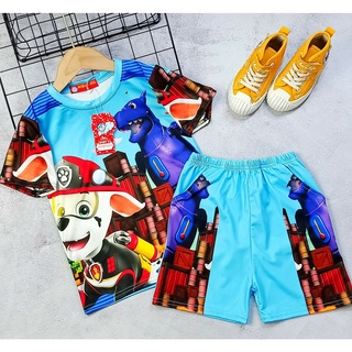 Bộ đùi thun lạnh 3D loại 1 cho bé trai monkey kids pikakids chó cứu hộ siêu nhân