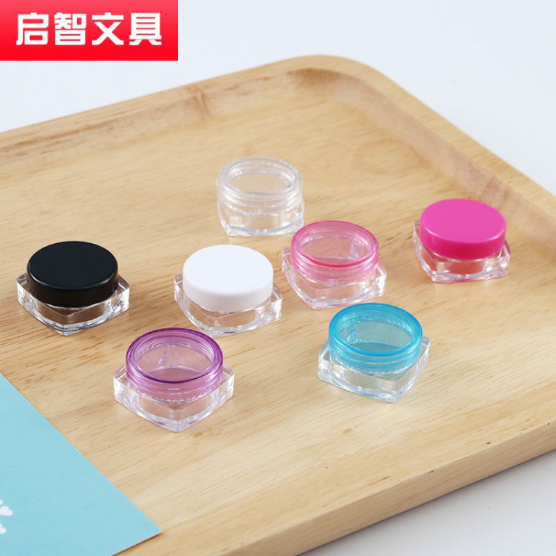 Hủ Đựng Kem ❤ RẺ VÔ ĐỊCH ❤ [100c] Hũ nhựa vuông 3g chiết mỹ phẩm, phụ kiện du lịch