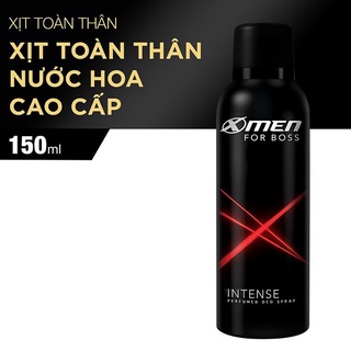 Xịt khử mùi xmen for boss hương intense, motion, luxury chai 150ml