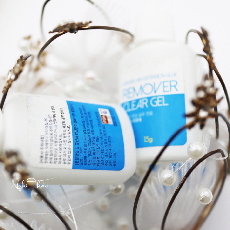 Gel tháo mi remover clear , nước tháo mi remover clear gel O8p