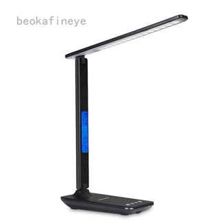 Đèn LED để bàn cảm ứng có đồng hồ