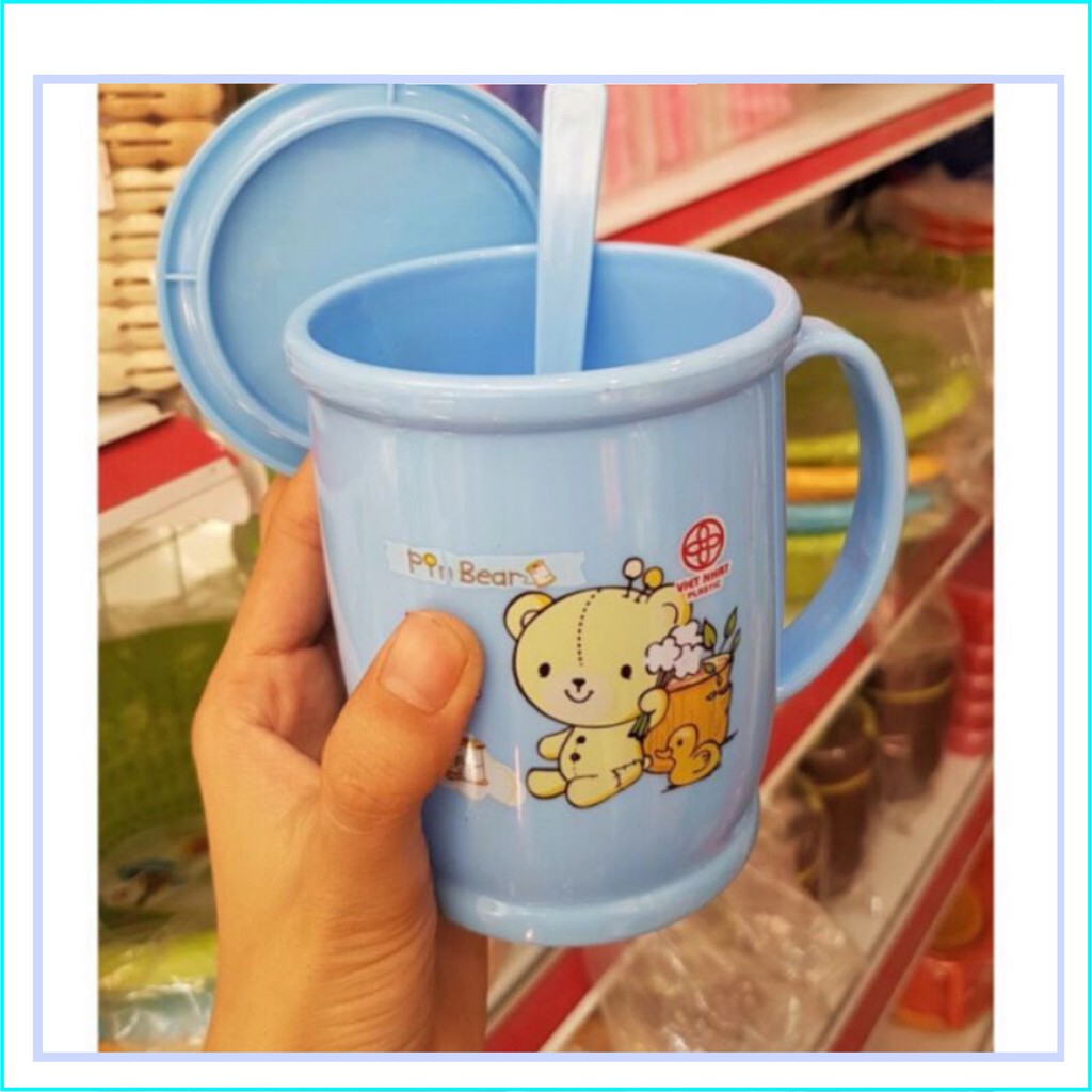 Cốc Nắp Song Long chất liệu nhựa PP bền bỉ an toàn thực phẩm