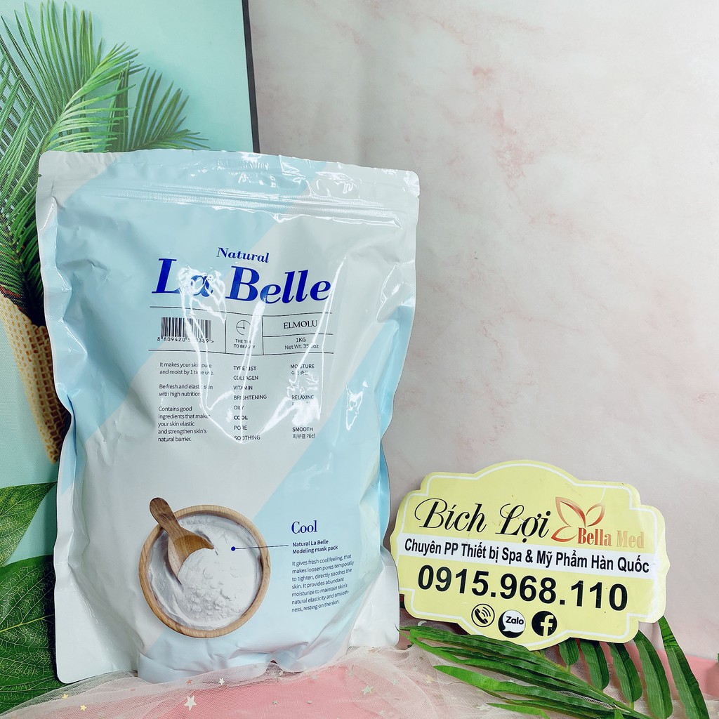 Bột mặt nạ dẻo bạc hà Cool La Belle Hàn Quốc 1kg chính hãng