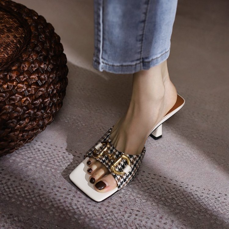 Dép Cao Gót Hở Ngón Thời Trang Mùa Hè Retro Dành Cho Nữ