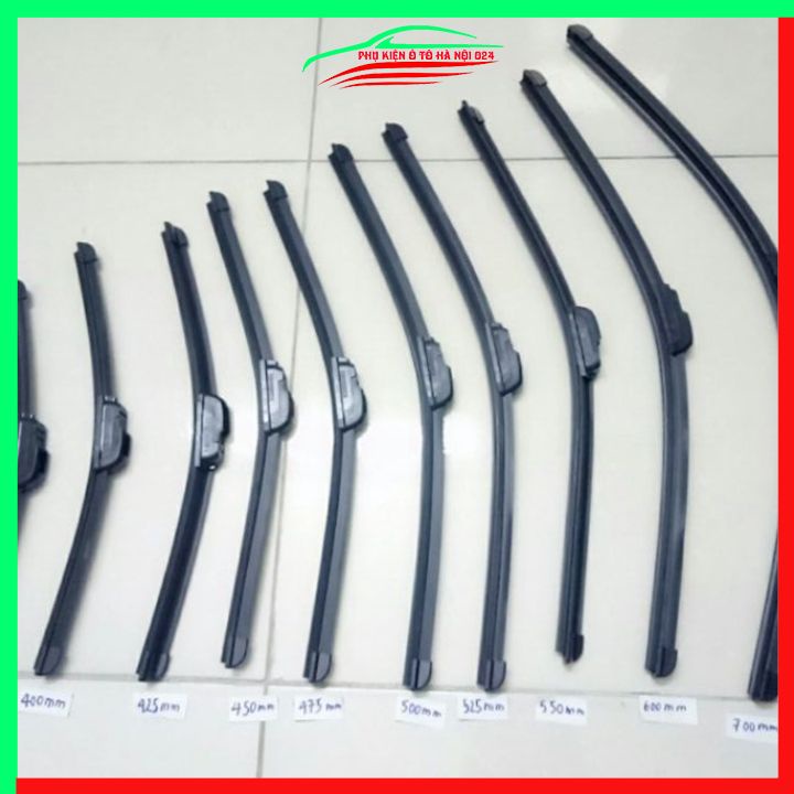 Cần gạt mưa silicon hàng Nhật Bản có chân cài chiều dài từ 35cm đến 65cm