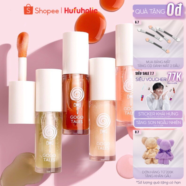 Son dưỡng son bóng GOGO TALES dưỡng ẩm hồng môi Moistening Repairing Lip Oil GT248 GOGO80 | BigBuy360 - bigbuy360.vn