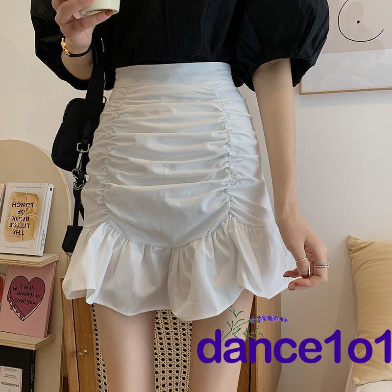 Chân Váy Lưng Cao Màu Trơn Thời Trang Cho Nữ