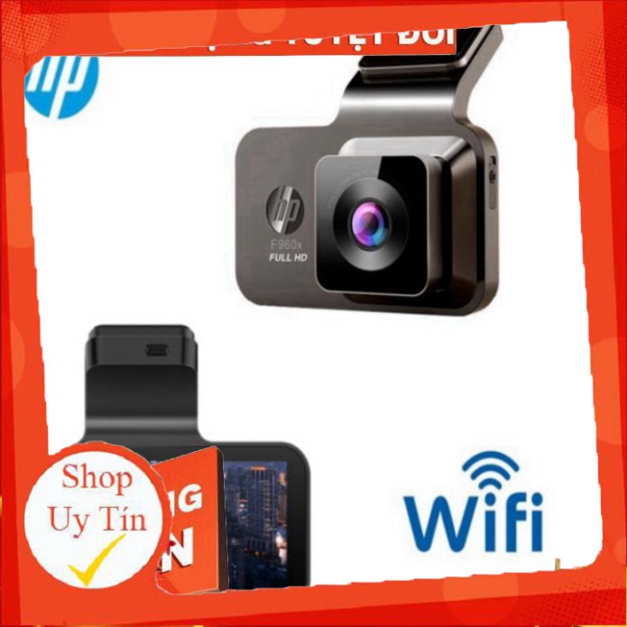 {Hàng chính hãng} Camera hành trình xe hơi, ô tô thương hiệu cao cấp HP f960x tích hợp Wifi GPS