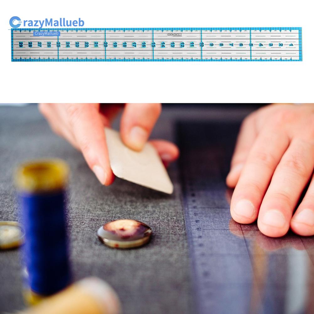 Crazymallueb❤Acrylic Sewing Patchwork Ruler w/Grid Lines Tailor Yardstick Cutting Ruler❤New