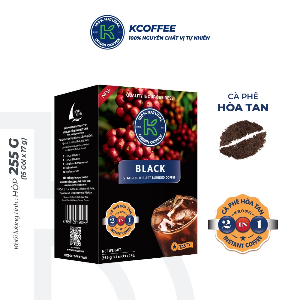 Hộp quà tặng Love Box 3 cà phê rang xay nguyên chất và hòa tan thương hiệu K COFFEE