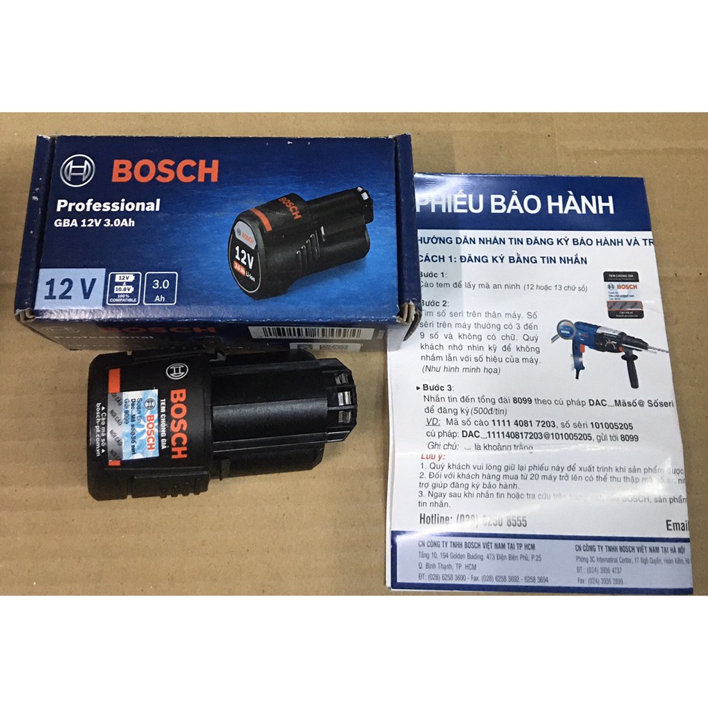 Pin GBA 12V 3Ah Li-Ion Bosch