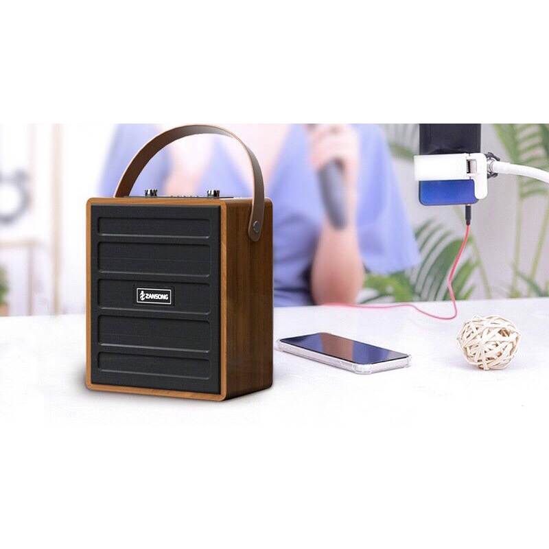 Loa karaoke mini di động S89 loa hát âm lớn, hát karaoke hay/Tặng Kèm 1 Mic Không Dây