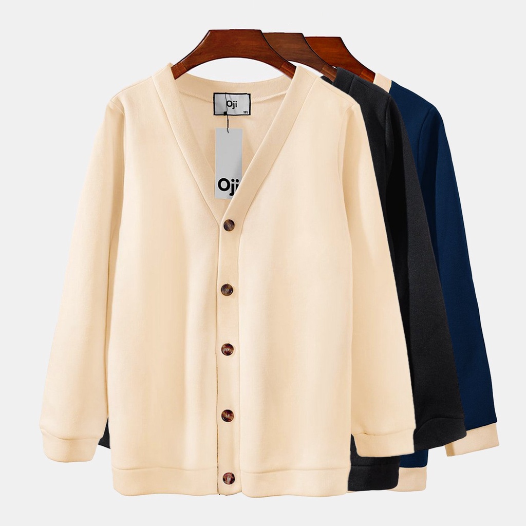 Áo Cardigan Nam Áo Khoác Ngoài Chất Liệu Dệt Len Bông Sang Trọng