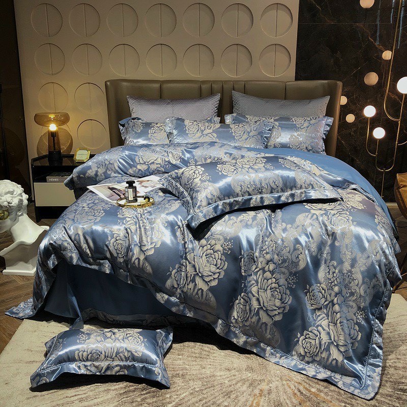 Bộ chăn ga gối ,Bộ Gấm Hoàng Gia Nhập Khẩu