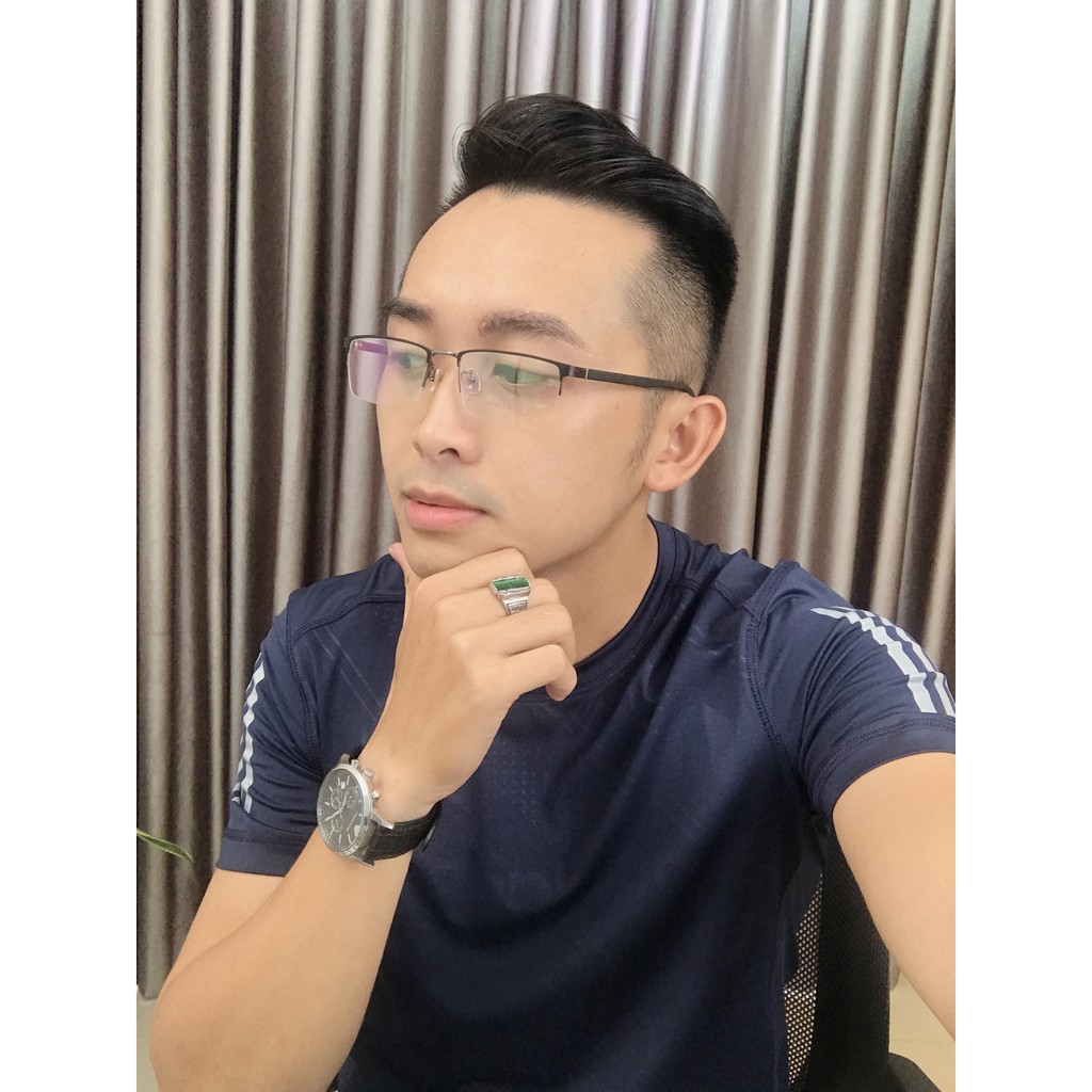 Gọng kính Vuông Hợp Kim Siêu Nhẹ Ouress J7758 Cực Nhẹ Nam Tính