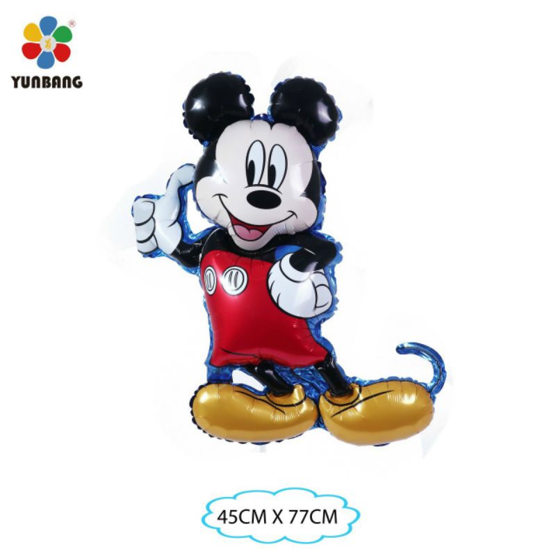 BÓNG NHÔM HÌNH CHUỘT, Chuột Mickey,Doremon   TO 60CM SIÊU ĐÁNG YÊU