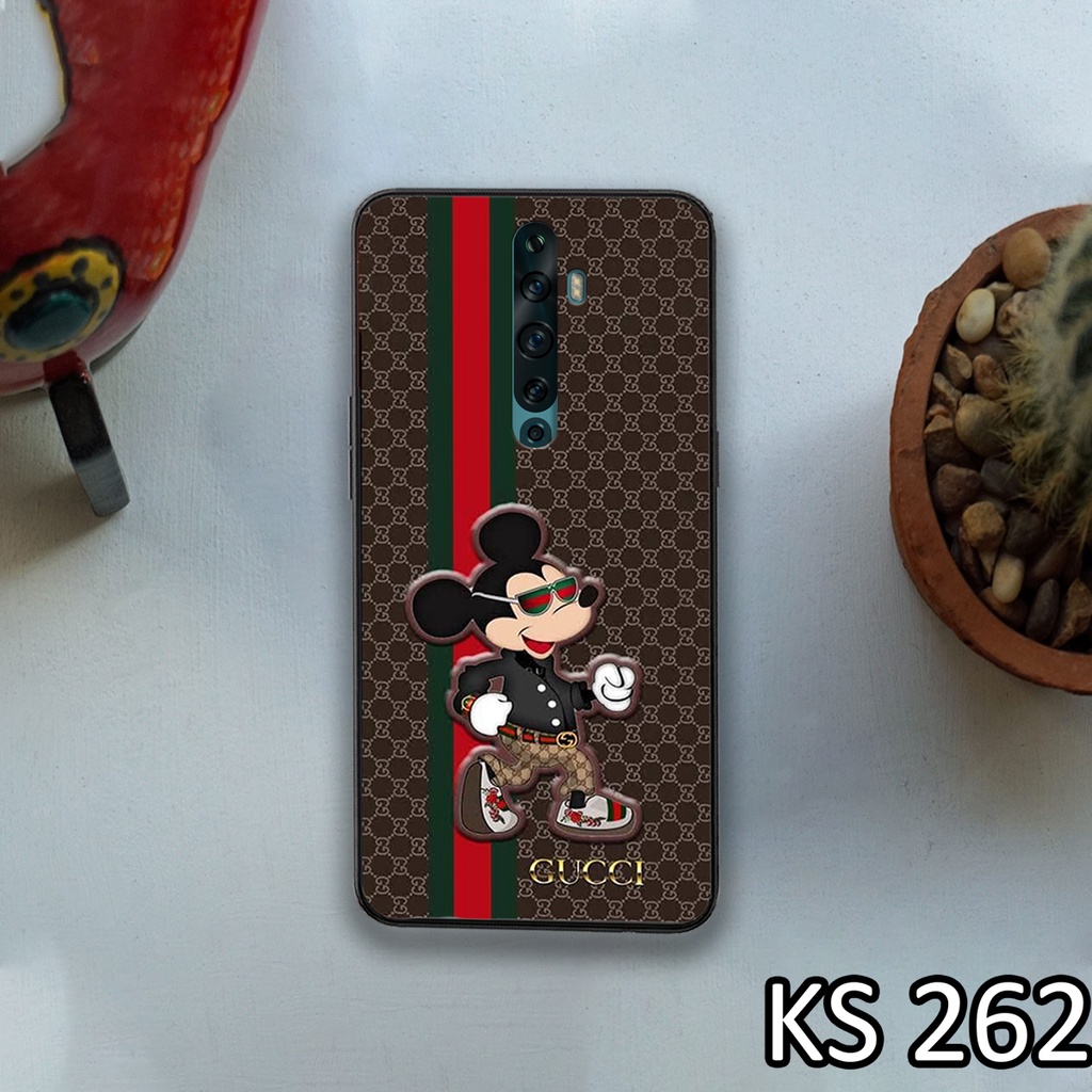 Ốp lưng Oppo Reno - Oppo Reno Z - Ốp in hình GÜÇÇÏ - lưng nhám viền TPU cao cấp