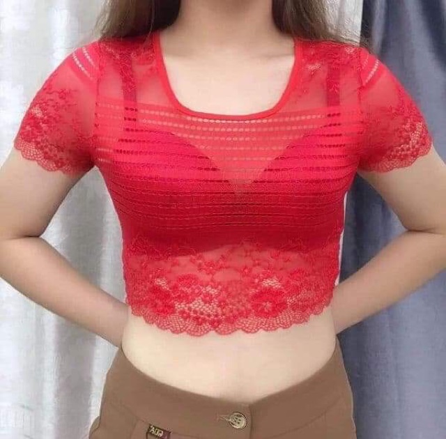 Áo ren mặc trong váy đẹp mê ly mã 675