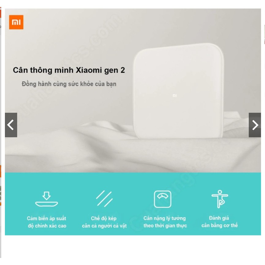 (MI chính hãng-Có tặng kèm 3 viên pin) Cân điện tử thông minh Xiaomi Mi Smart Scale Gen2