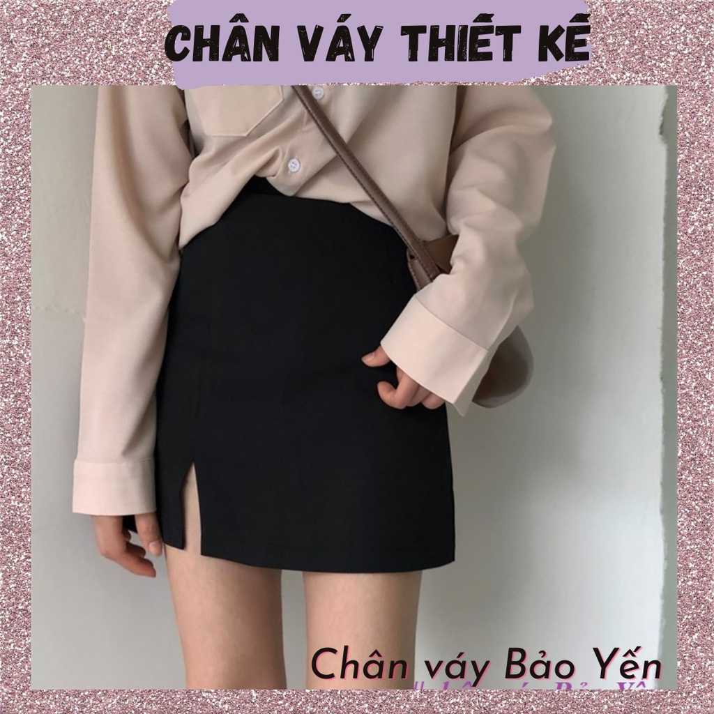 Chân váy ngắn xẻ tà có quần chống lộ ( sẵn size) - M3D