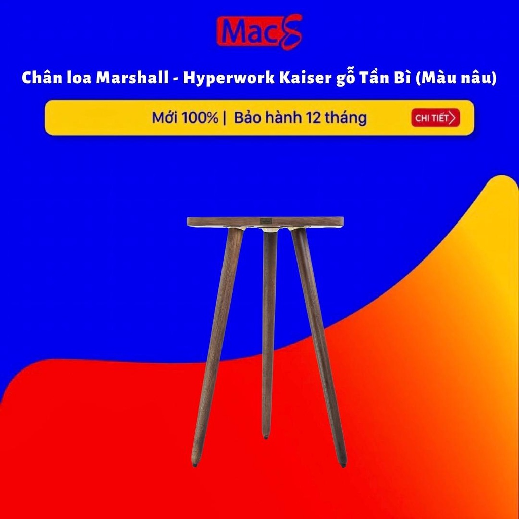Chân loa Marshall - Hyperwork Kaiser gỗ Tần Bì (Màu nâu)