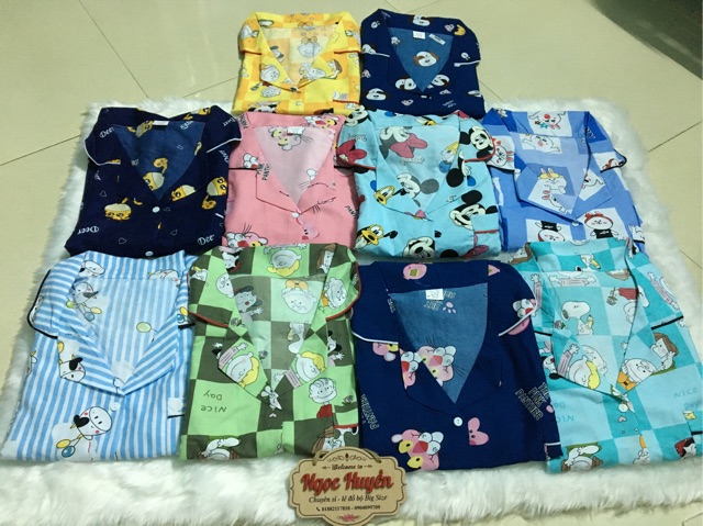 Pijama Katê Thái Dài Tay Ngắn Bigsize 75kg đến 100kg ( Được lựa chọn mẫu )