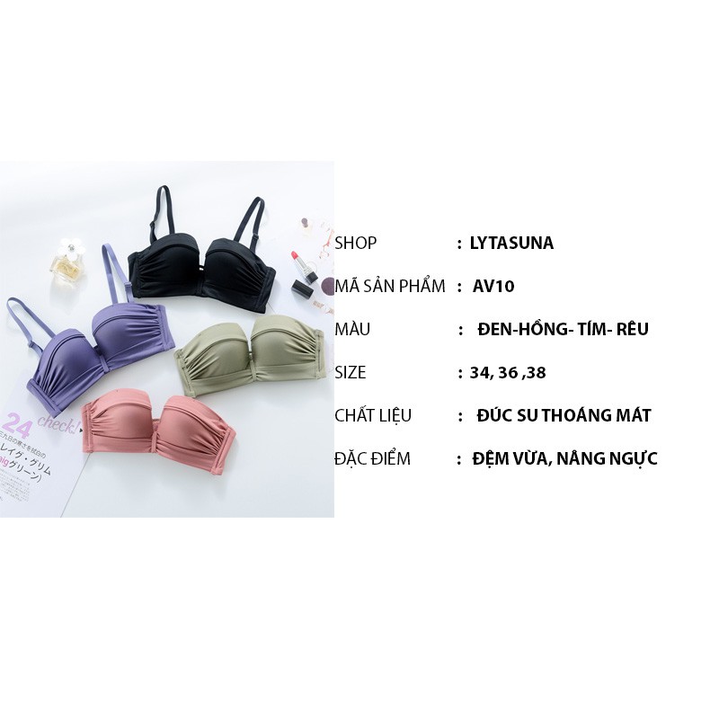 Bộ đồ lót đúc su sexy không gọng nâng ngực form đẹp AV10 | BigBuy360 - bigbuy360.vn